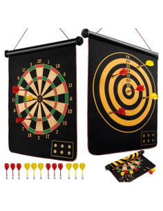 Tablero de Dardos Magnético BATURU Doble Cara 36.83x44.45cm