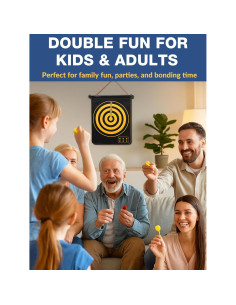 Tablero de Dardos Magnético BATURU Doble Cara 36.83x44.45cm 2