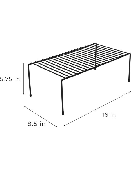Estante de Almacenamiento Smart Design Grande Negro 40.6x21.6cm
