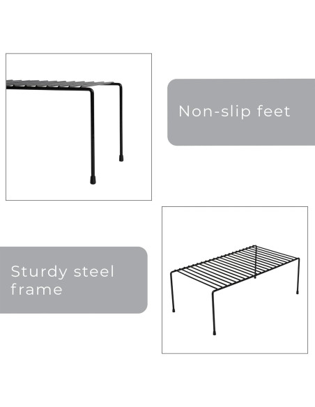 Estante de Almacenamiento Smart Design Grande Negro 40.6x21.6cm