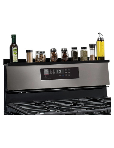 Estante Magnético de Bambú QINOL para Estufa 38 cm - 2 Piezas