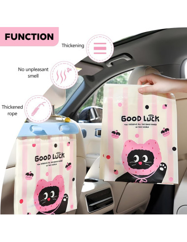 Bolsa de Basura Colgante para Auto Zpana 30x23x25.5cm