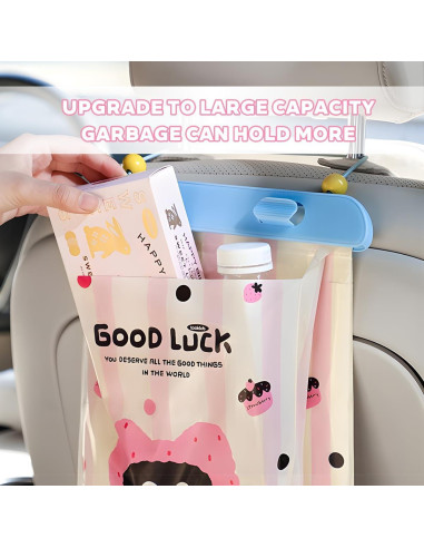 Bolsa de Basura Colgante para Auto Zpana 30x23x25.5cm
