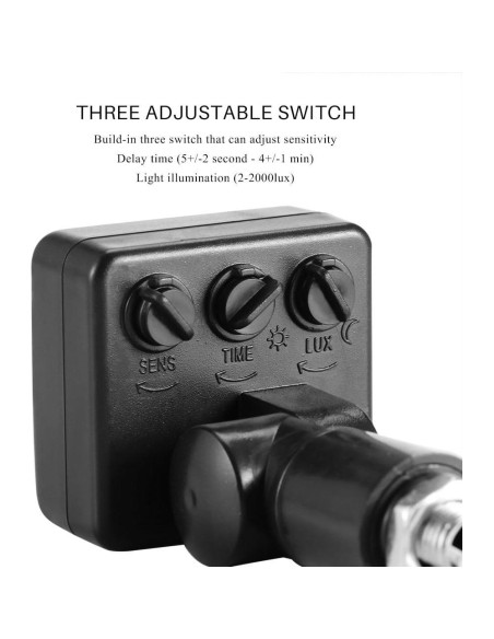 Interruptor de Movimiento PIR ONEVER 110V para Luz Solar Exterior