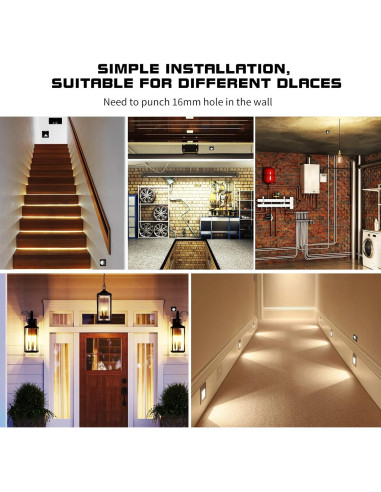 Interruptor de Movimiento PIR ONEVER 110V para Luz Solar Exterior