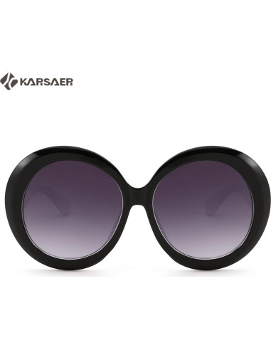 Gafas de sol redondas Karsaer UV400 grandes unisex