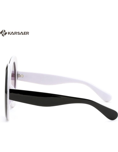 Gafas de sol redondas Karsaer UV400 grandes unisex