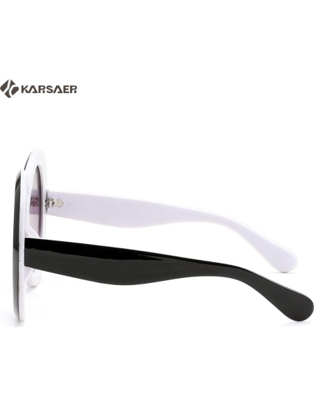 Gafas de sol redondas Karsaer UV400 grandes unisex