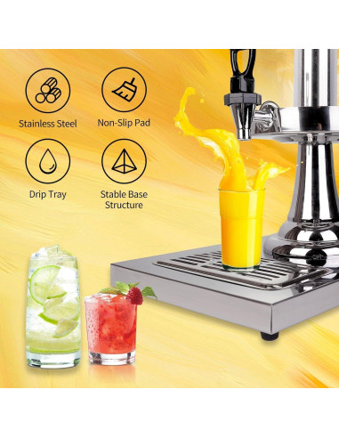 Dispensador de Bebidas FULIYE.GZ 8.34L Acero Inoxidable y Acrílico