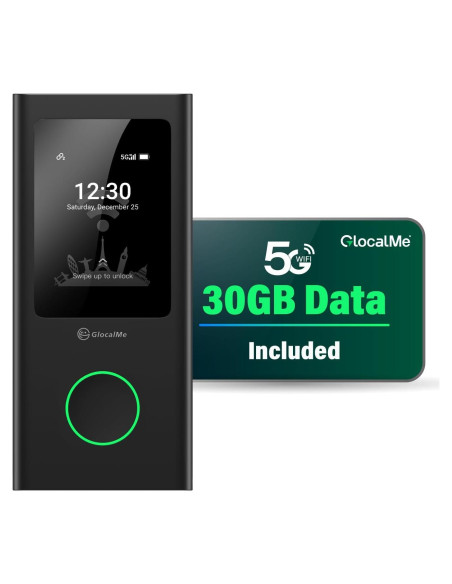 Hotspot Móvil GlocalMe Numen Air 5G con 30GB Datos