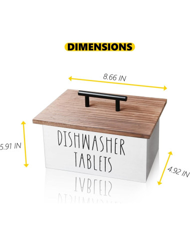 Contenedor de cápsulas para lavavajillas CHONIC 22x15x12.5cm