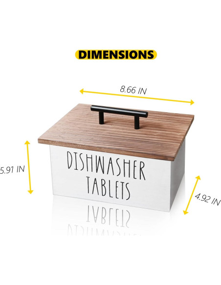 Contenedor de cápsulas para lavavajillas CHONIC 22x15x12.5cm