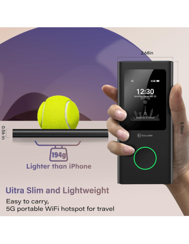 Hotspot Móvil GlocalMe Numen Air 5G con 30GB Datos