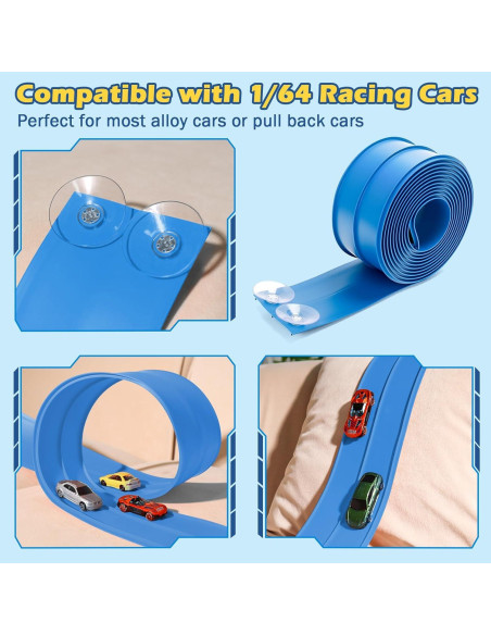 Pista de Carreras Flexible INKZOO 15 Pies para Niños 3+