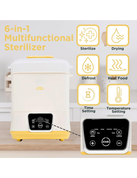 Esterilizador y Secador de Botellas Eléctrico 6 en 1 - 2.16 kg