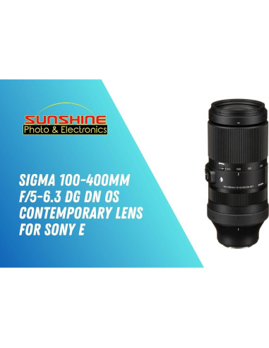 Lente Sigma 100-400mm f5-6.3 DG DN OS para Sony E - Telefoto