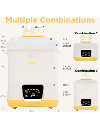 Esterilizador y Secador de Botellas Eléctrico 6 en 1 - 2.16 kg
