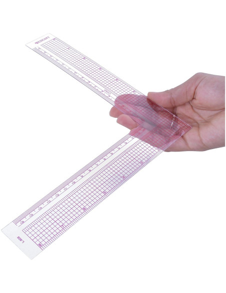 Escuadra L Westcott L-808 17cm Plástico Transparente