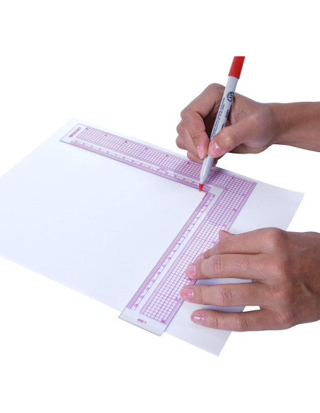 Escuadra L Westcott L-808 17cm Plástico Transparente