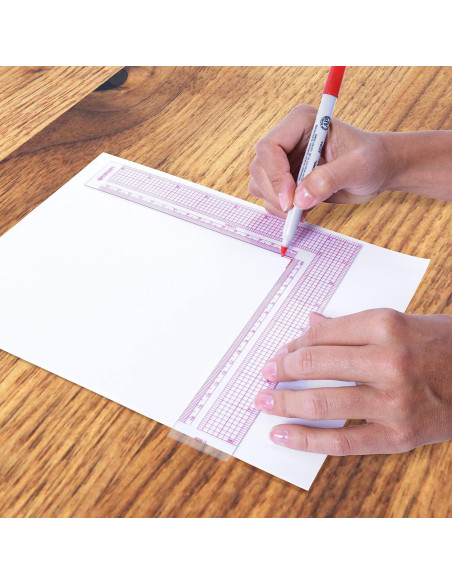 Escuadra L Westcott L-808 17cm Plástico Transparente