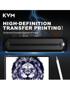 Impresora Tatuaje Térmica Inalámbrica KVM RM - Bluetooth USB 2