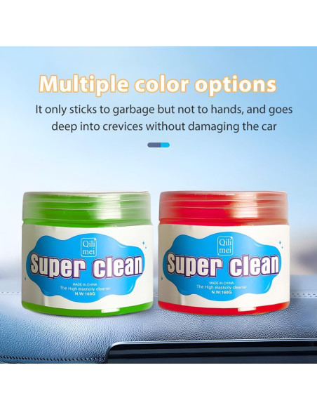 Gel de Limpieza de Autos FALVFUN Rojo Reutilizable 160g