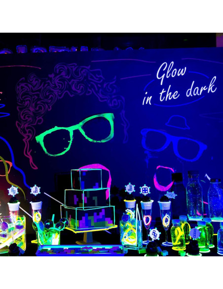 Paquete de 4 Barras de Luz Negra LED FAISHILAN IP65 42.93cm