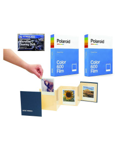 Película Instantánea Color Polaroid 600 - Paquete de 2 con Álbum