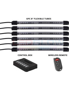 Kit de Iluminación Interior LEDGlow 6 Piezas Multicolor 96 LEDs 2