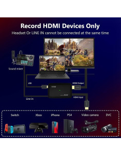 Tarjeta de Captura de Juego Y&H 4K HDMI 30P USB3.0 para Consolas 2