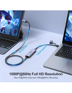 Tarjeta de Captura de Video BENFEI USB-C 1080P 60FPS para Streaming 2