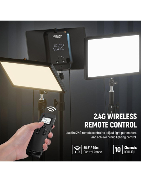 Luz de Streaming NEEWER GL25B 25W 2300Lux 2900K-7000K Luz de Streaming NEEWER GL25B 25W 2300Lux 2900K-7000K