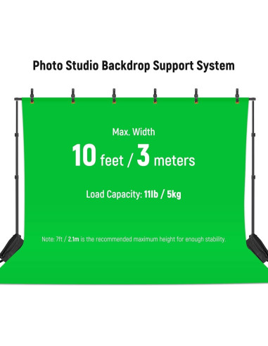 Kit de Iluminación Softbox RGB NEEWER 26W con Soporte 3x2m