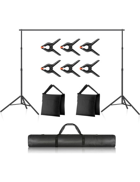 Kit de Iluminación Softbox RGB NEEWER 26W con Soporte 3x2m Kit de Iluminación Softbox RGB NEEWER 26W con Soporte 3x2m