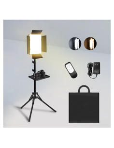 Kit de Iluminación Fotográfica Arsoer 36W Bi-Color 2700K-6500K