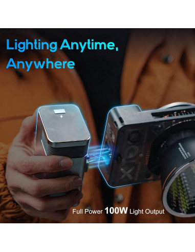 Luz de Video LED Zhiyun MOLUS X100 Combo V2 100W Mini Foco