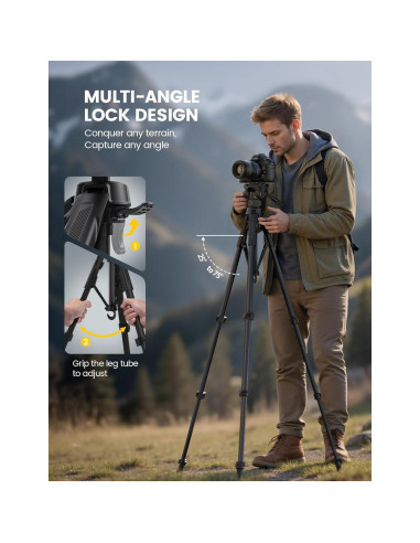 Trípode Lamicall STFC01 para Cámara y Teléfono 7.98 kg 170 cm