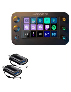 Cable BoxWave USB-C a A PortChanger 2-Pack para Loupedeck Live S