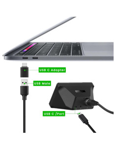 Cable USB C a USB 2m con Adaptador USB Femenino Elgato 2
