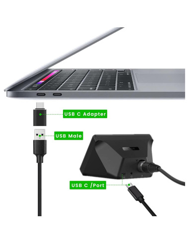 Cable USB C a USB 2m con Adaptador USB Femenino Elgato