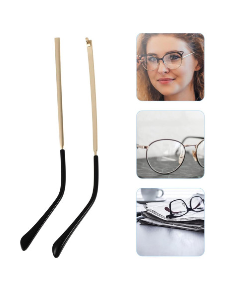Brazos de Reemplazo para Gafas Hemobllo Dorado 14 cm