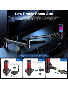 Soporte de Brazo de Micrófono Aokeo AK-58 Ajustable 1.63 kg 2