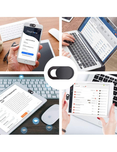 Cubierta de Webcam Ultra Delgada Ehhyson 6 PCS - Protección Privacidad