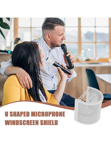 Filtro Pop DOITOOL Blanco para Micrófono de Mano - Cubierta de Viento