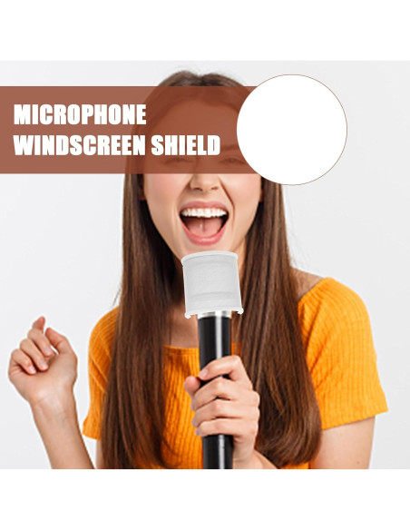 Filtro Pop DOITOOL Blanco para Micrófono de Mano - Cubierta de Viento