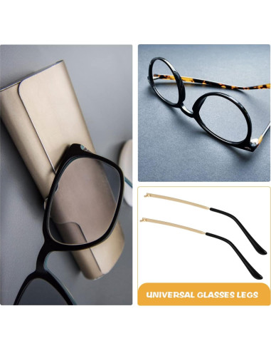 Brazos de Reemplazo para Gafas Hemobllo Dorado 14 cm