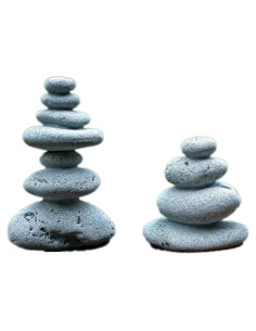 Piedras Apilables Zen Sdeetesamjun para Jardín y Oficina - 2 Pcs