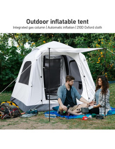 Tienda Inflable Automática Yoking para 3-4 Personas Impermeable 2