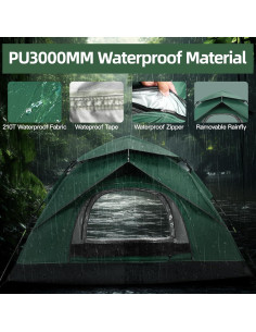 Tienda de Camping Toncoke TCCTGR026 para 2 Personas, Impermeable 2