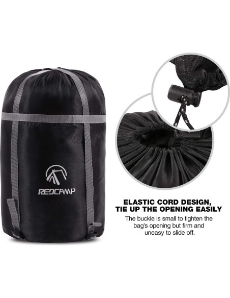 Bolsa de Compresión REDCAMP para Camping y Senderismo - Negro